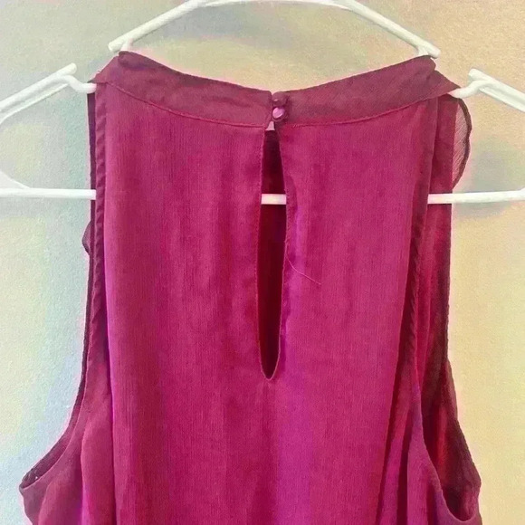 Mossimo magenta flowy dress tank top woman's large - Picture 9 of 10